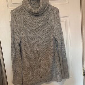 Zara Kids Gray Knit Turtleneck Sweater